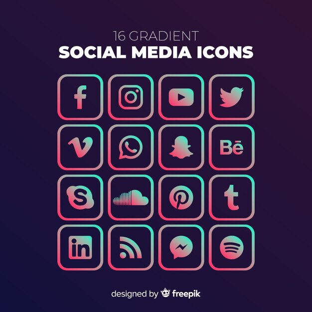 Social media logo collection