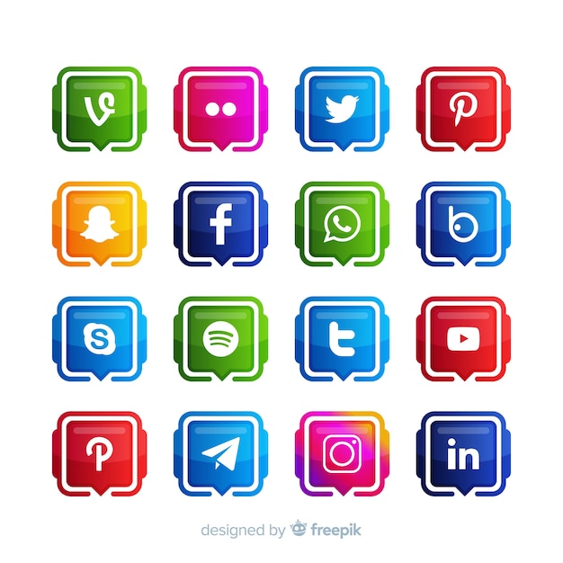 Social media logo collection