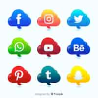 Free vector social media logo collection