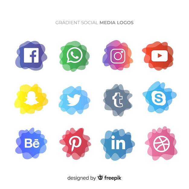 Raccolta di logotipi di media sociali