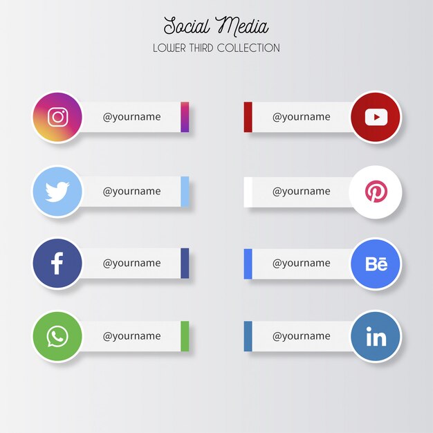social media lower thirds