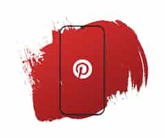 Vettore gratuito social media pinterest splash