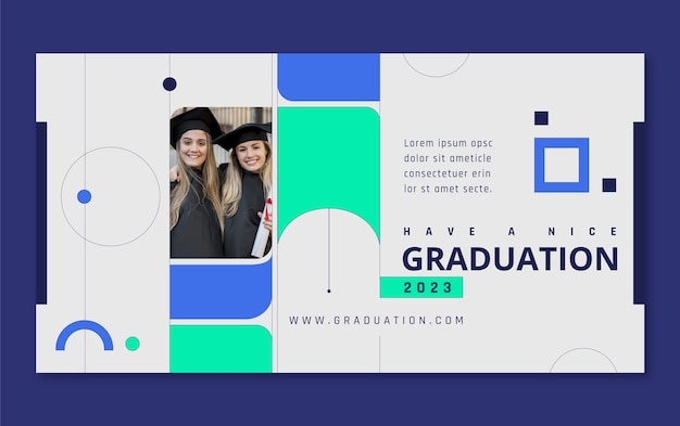 Social media post template for class of 2023 graduation