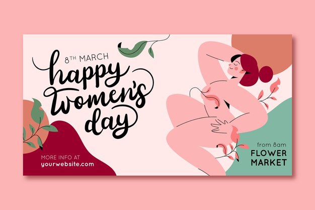 social media post template for international women's day celebration