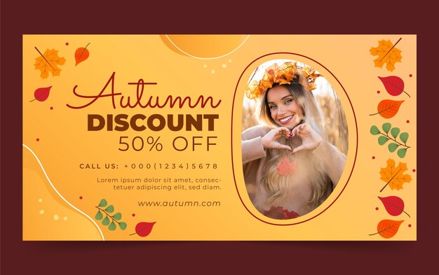 social media promo template for autumn season celebration