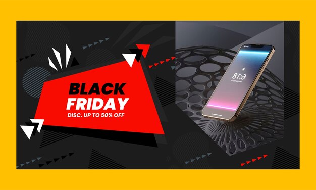 Social media promo template for black friday sales