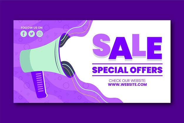 social media sale post template