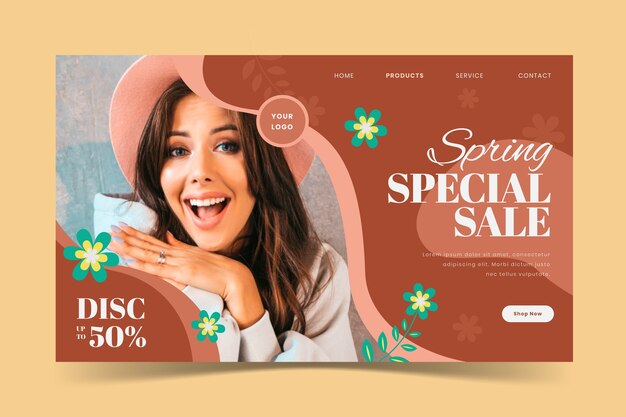 social media spring sale template