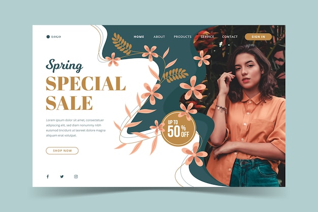 Social media spring sale template