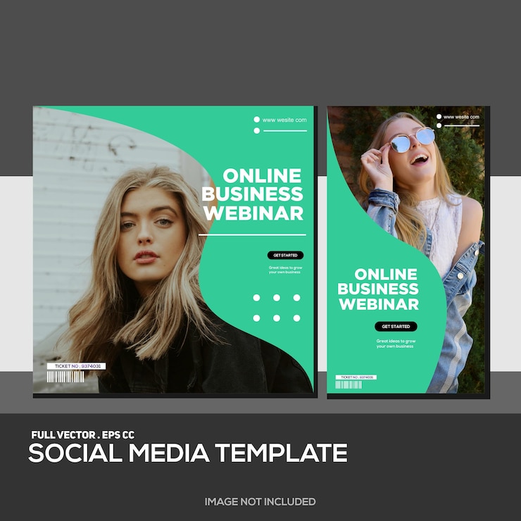 Free Vector social media template design minimalist modern