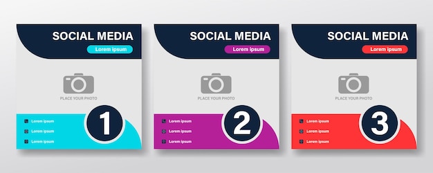 Free vector social media template, instagram post