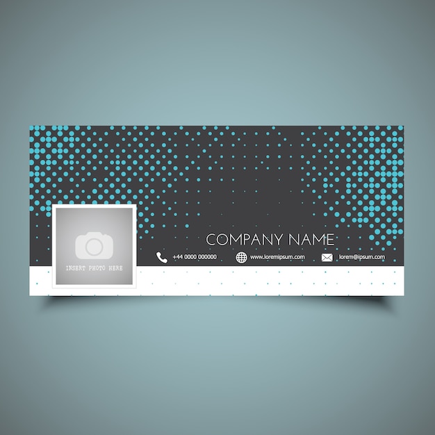 Social media timeline cover with modern design