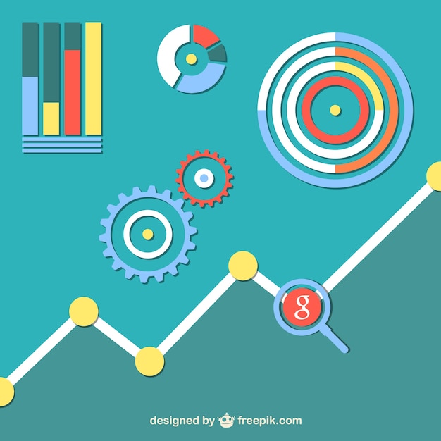 Free vector social network chart