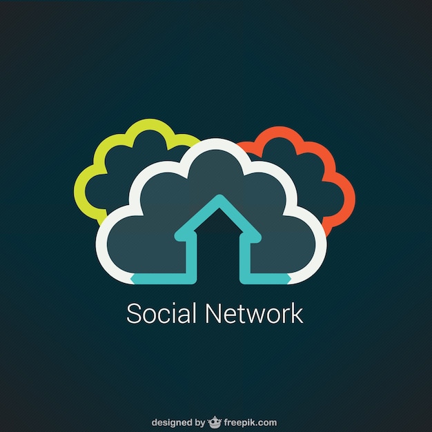 Free vector social network concept