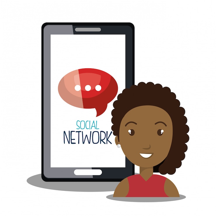 Free Vector social network design 