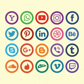 Коллекция иконок социальных сетей
