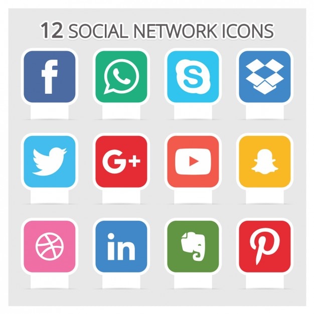 Free vector social network icons