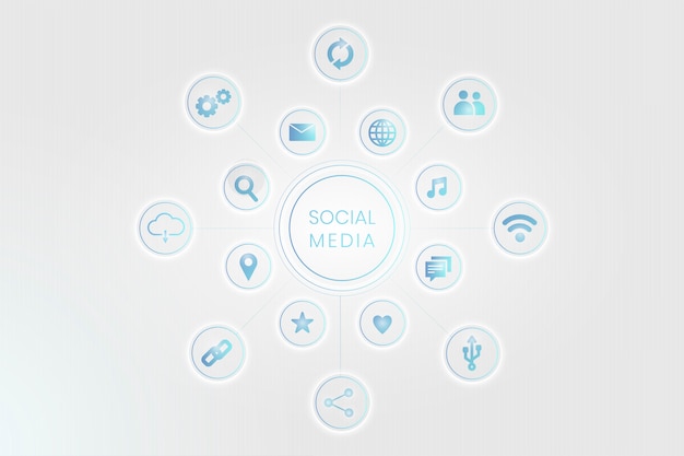 Free vector social network icons