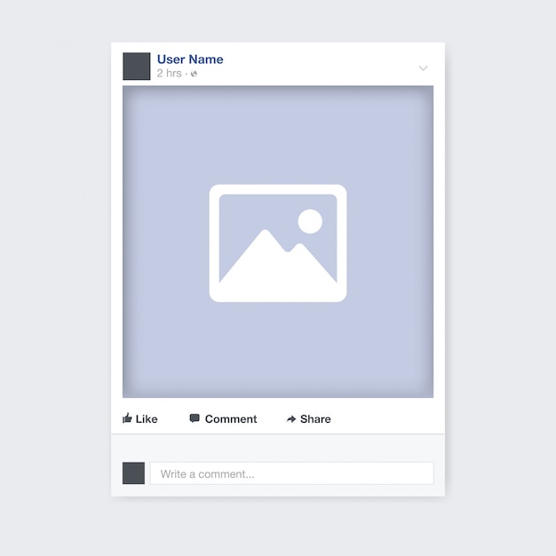 Бесплатное векторное изображение Дизайн фоторамки для социальных сетей