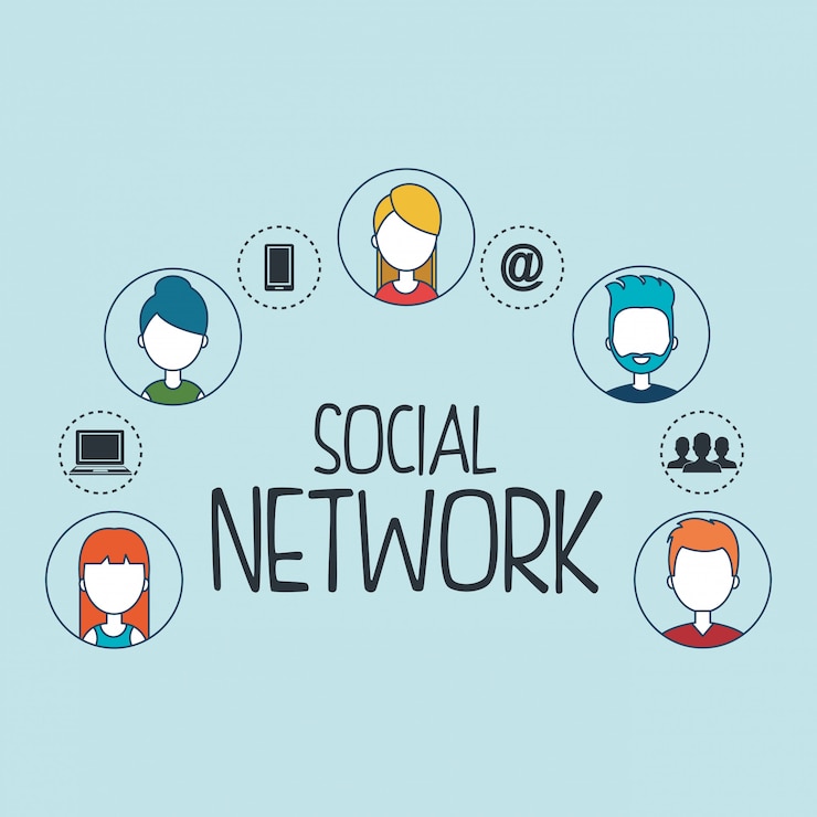 Free Vector social network set icons
