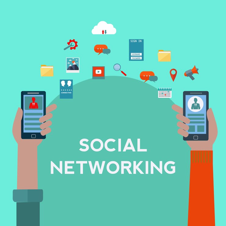 Free Vector social networking background design