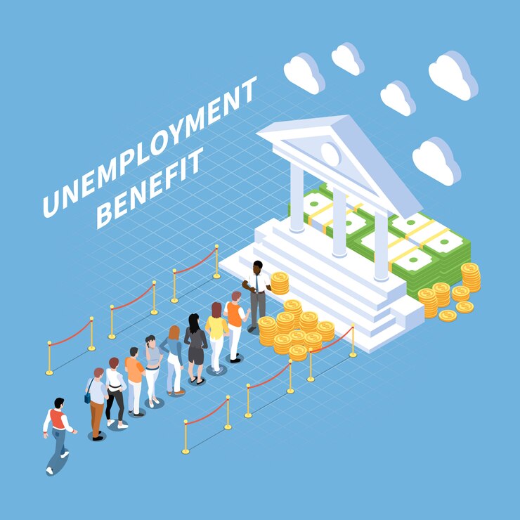 Free Vector social security benefit isometric illustration