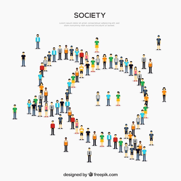 Free vector society background design