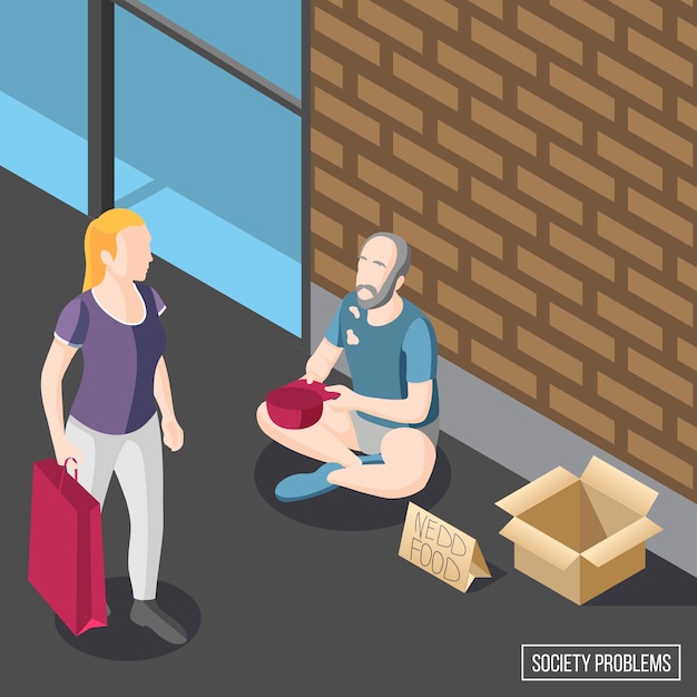 Free vector society problems isometric