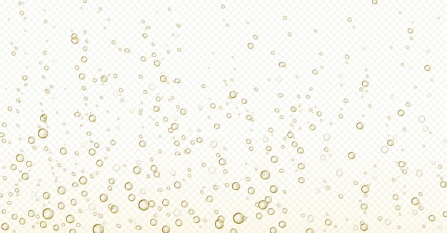 Free vector soda bubbles, champagne, water or oxygen air fizz