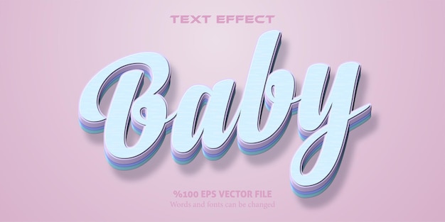 The soft and aesthetic editable font style for whitecolor lovers baby
