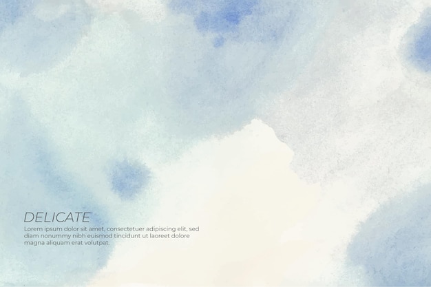 Free vector soft background in watercolor