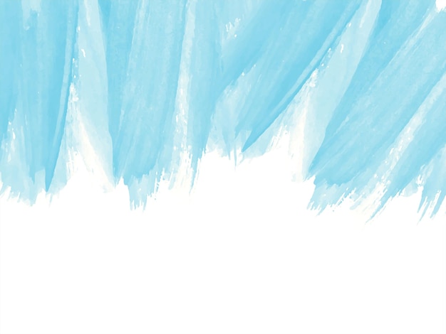 柔らかい青い水彩ブラシ ストローク デザインの背景