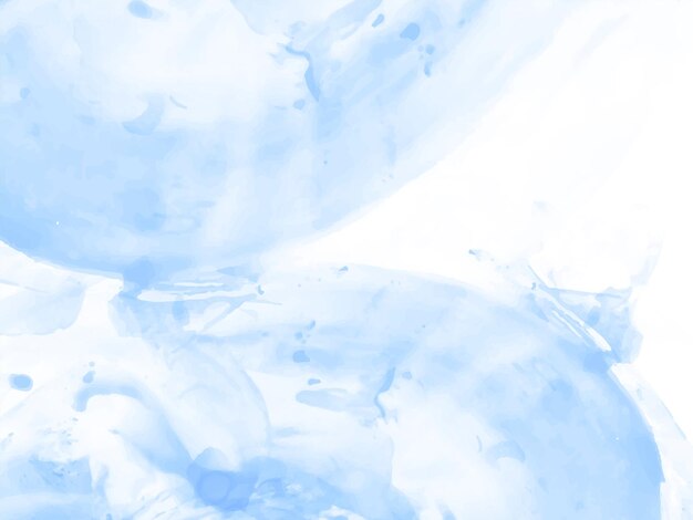 Soft blue watercolor texture design background vector