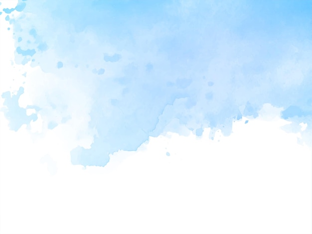 Soft blue watercolor texture design background 