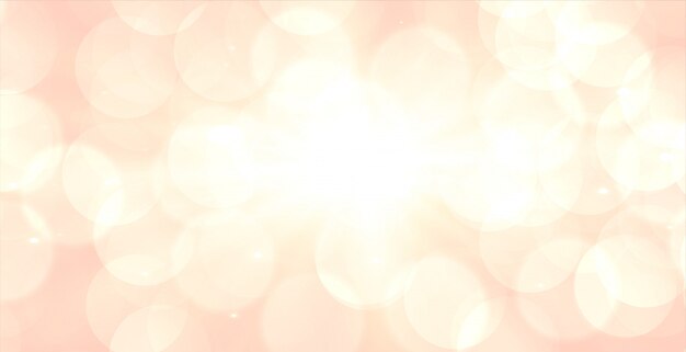 Soft bokeh banner with text space