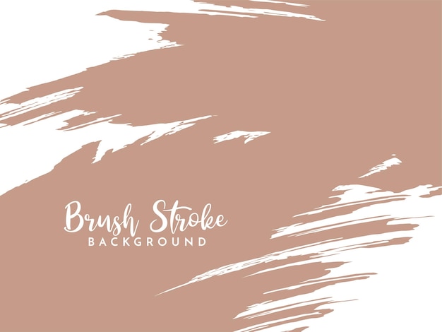 Free vector soft brown decorative watercolor brush stroke design background