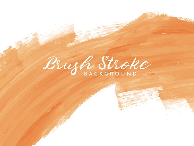 Free vector soft brown watercolor brush stroke design background