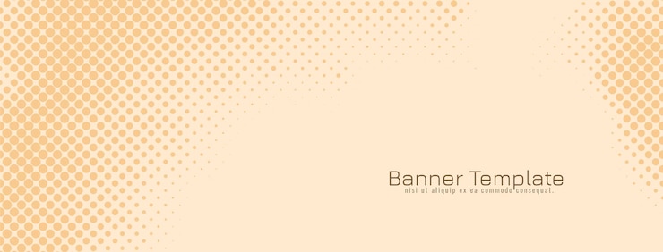 Free Vector soft color halftone design banner template