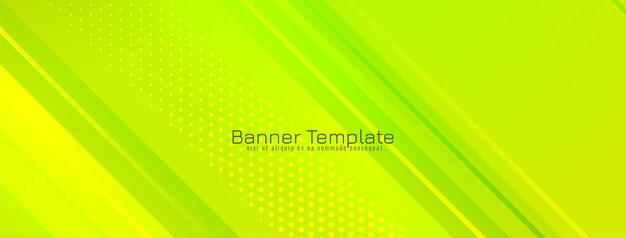 Soft green modern stripe design geometric banner 