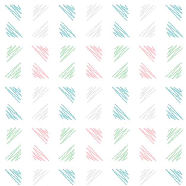 Free vector soft hand drawn triangle pattern background in sketch style