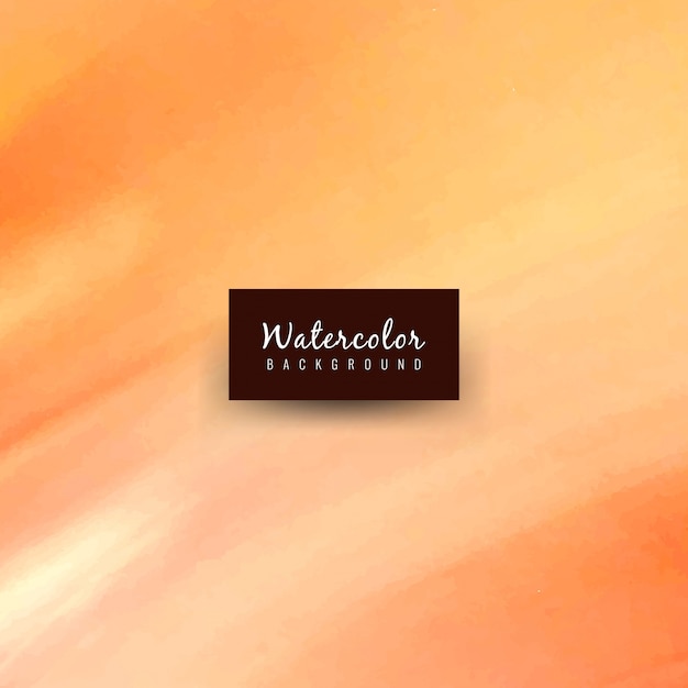 Free vector soft orange watercolor background