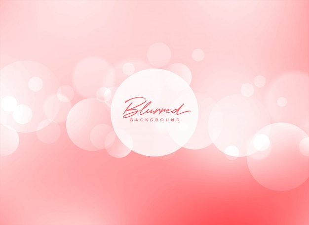 Free vector soft pink bokeh beautiful background