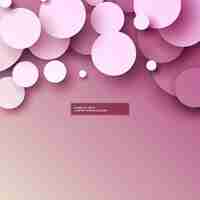 Free vector soft pink circles background