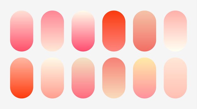 Soft pink color gradients pack