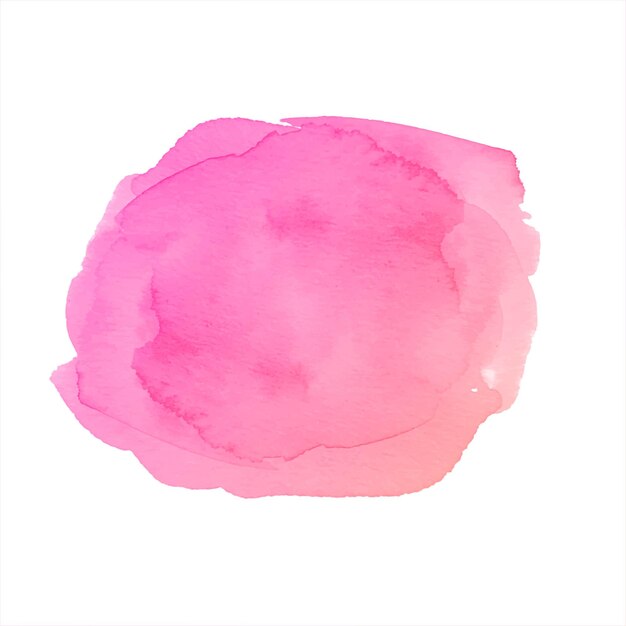 Soft pink watercolor hand drawn splash background