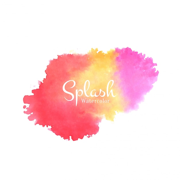 Soft watercolor splash  background