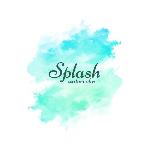 Soft watercolor splash decorative design background