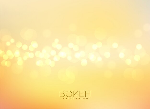 Soft yellow bokeh blur background