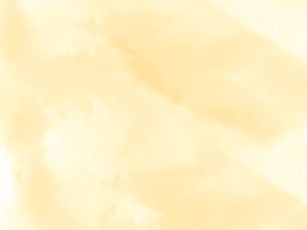 Бесплатное векторное изображение Мягкий желтый акварельный мазок текстуры элегантный фон