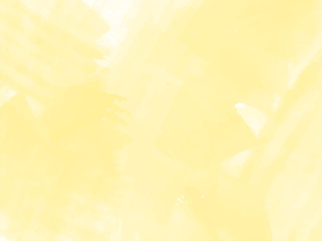 柔らかい黄色の水彩テクスチャ装飾的な背景ベクトル